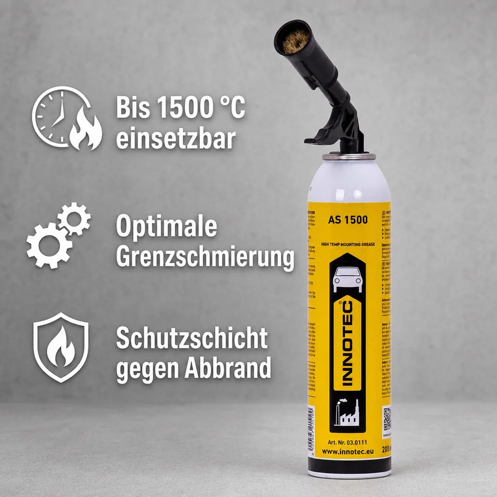 INNOTEC AS 1500 Schmierfett 200 ml inkl. Aufsatz mit Pinsel Winkelstück