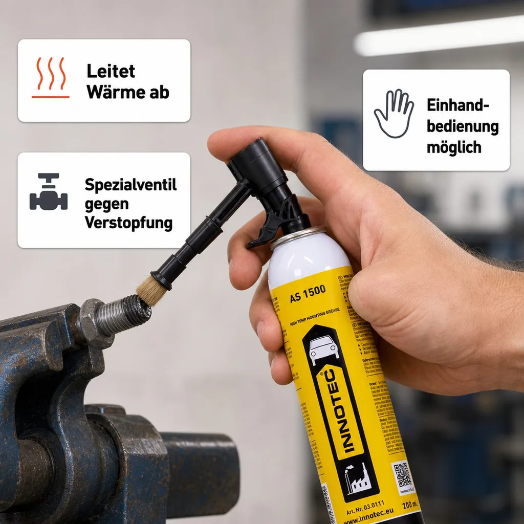 INNOTEC AS 1500 Schmierfett 200 ml inkl. Aufsatz mit Pinsel Winkelstück