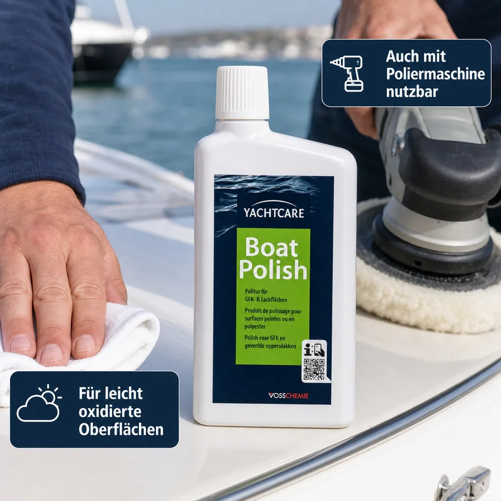 YACHTCARE Boat Polish 500ml Politur für GfK & Lackflächen