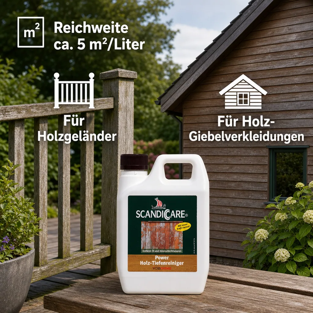 SC SCANDICCARE Power Holz Tiefenreiniger 1 Liter