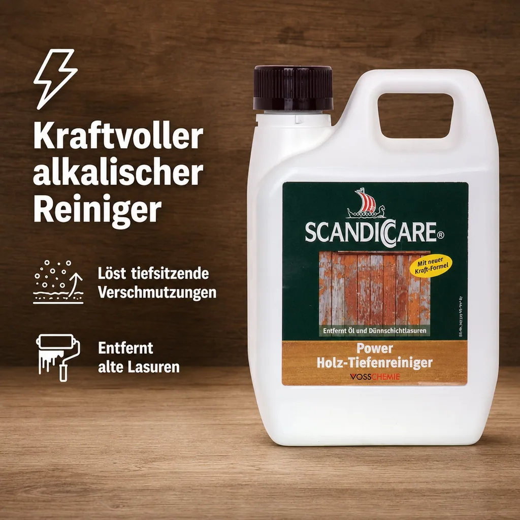 SC SCANDICCARE Power Holz Tiefenreiniger 1 Liter