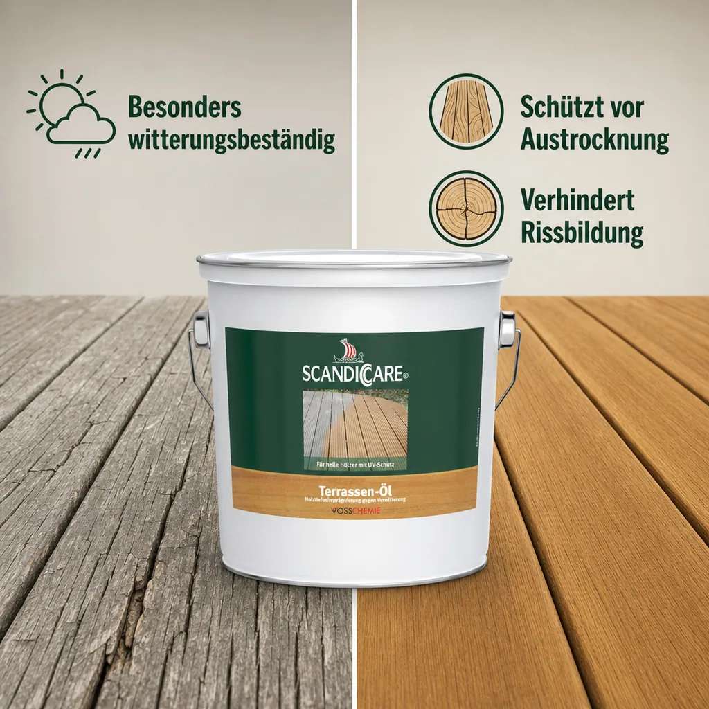 SC SCANDICCARE Terrassenöl hell+ 3 Liter