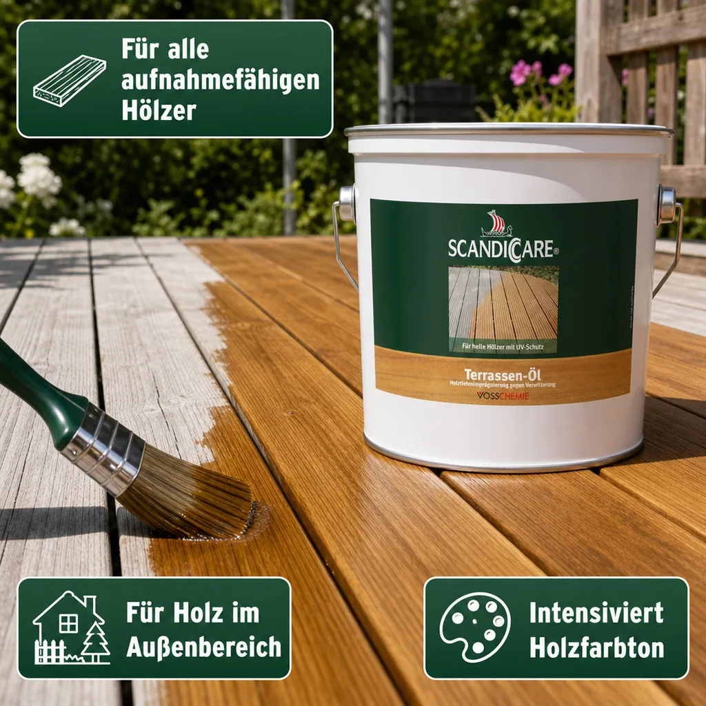 SC SCANDICCARE Terrassenöl hell+ 3 Liter