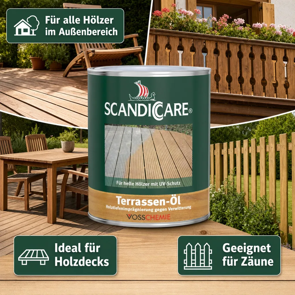 SC SCANDICCARE Terrassenöl hell+ 1 Liter