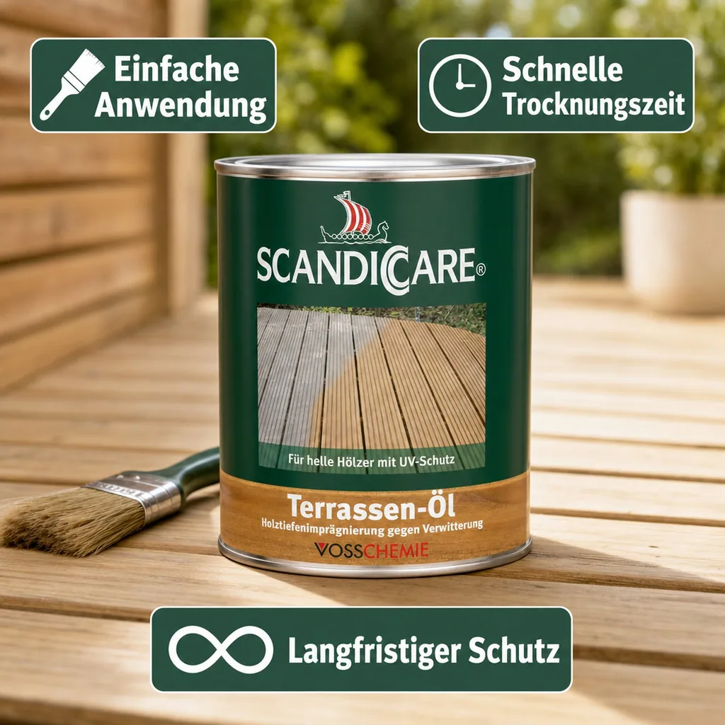 SC SCANDICCARE Terrassenöl hell+ 1 Liter