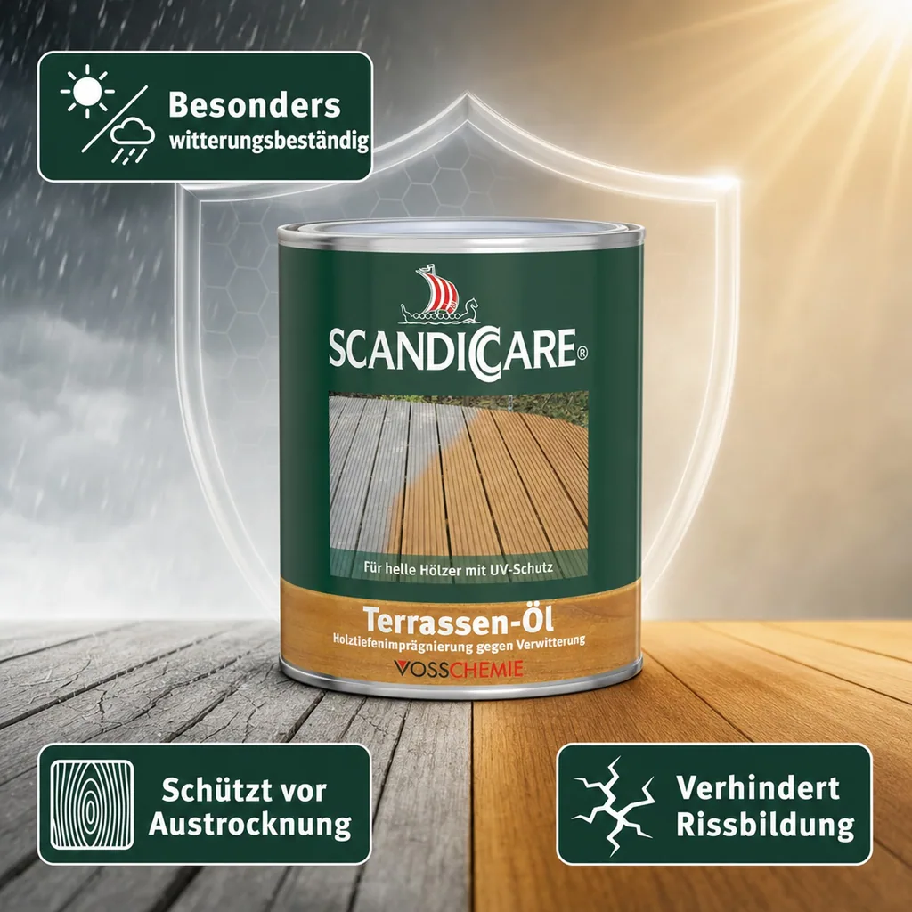 SC SCANDICCARE Terrassenöl hell+ 1 Liter