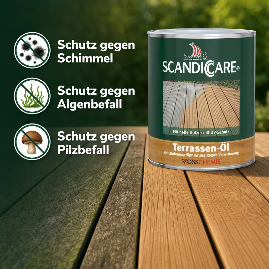 SC SCANDICCARE Terrassenöl hell+ 1 Liter
