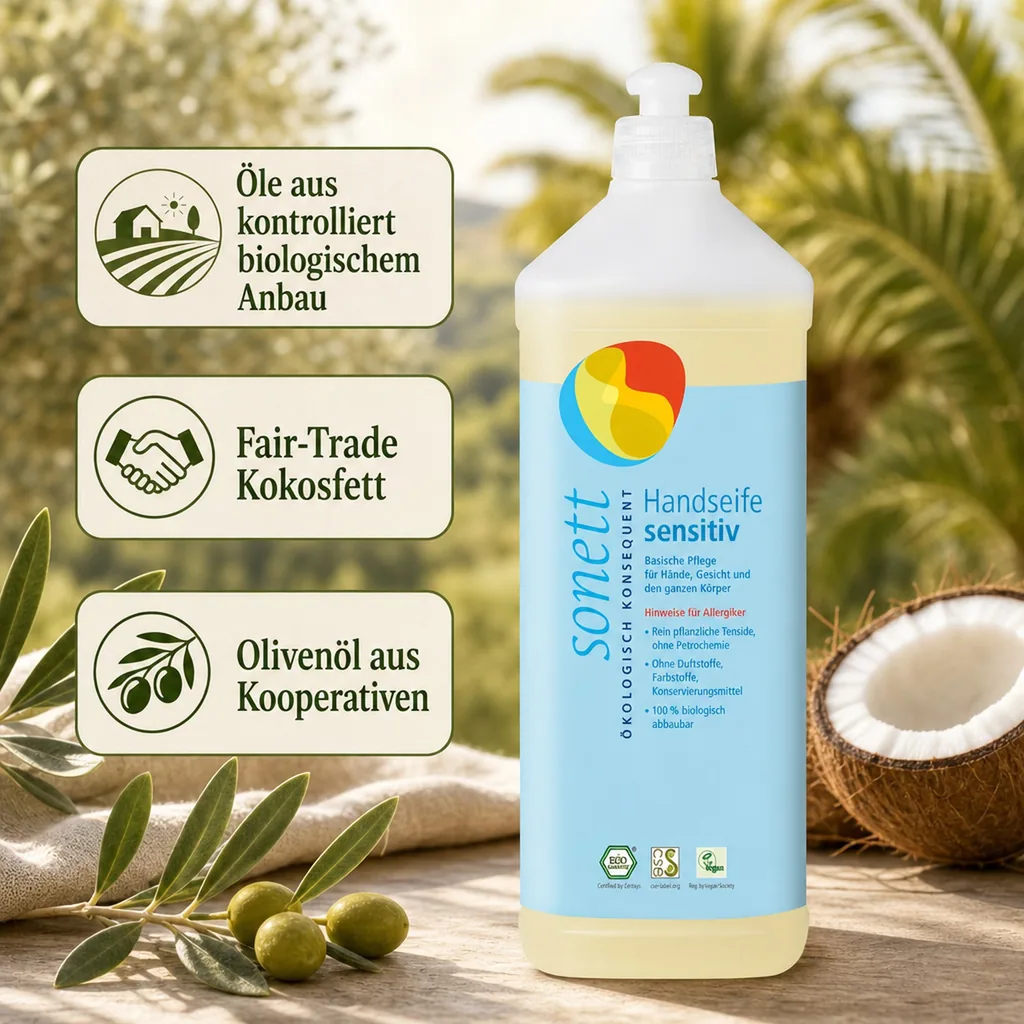 SONETT Handseife sensitiv 1 Liter Nachfüllflasche