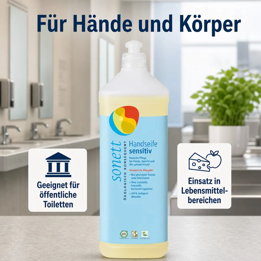 SONETT Handseife sensitiv 1 Liter Nachfüllflasche