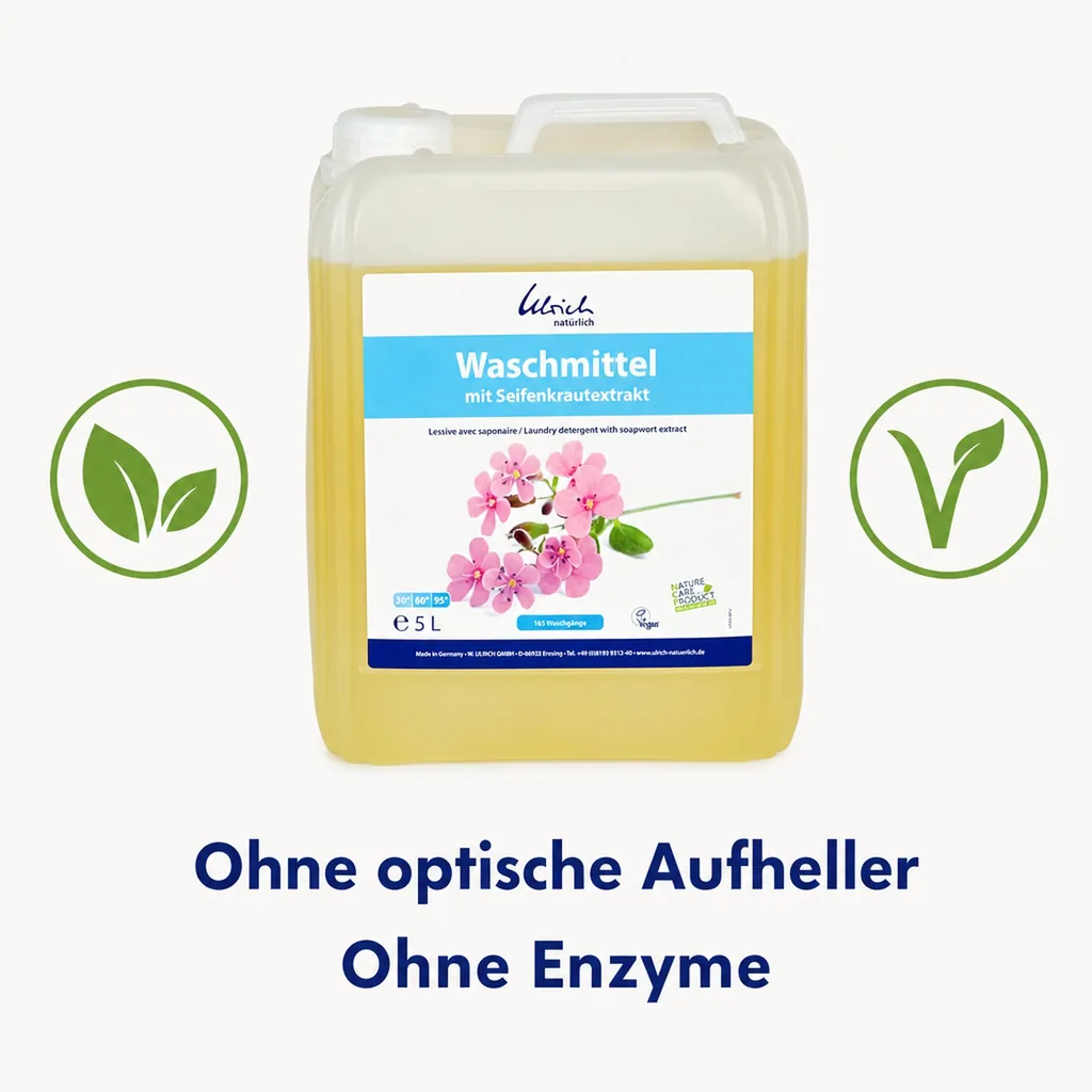 ULRICH natürlich Waschmittel mit Seifenkrautextrakt 5 Liter flüssig