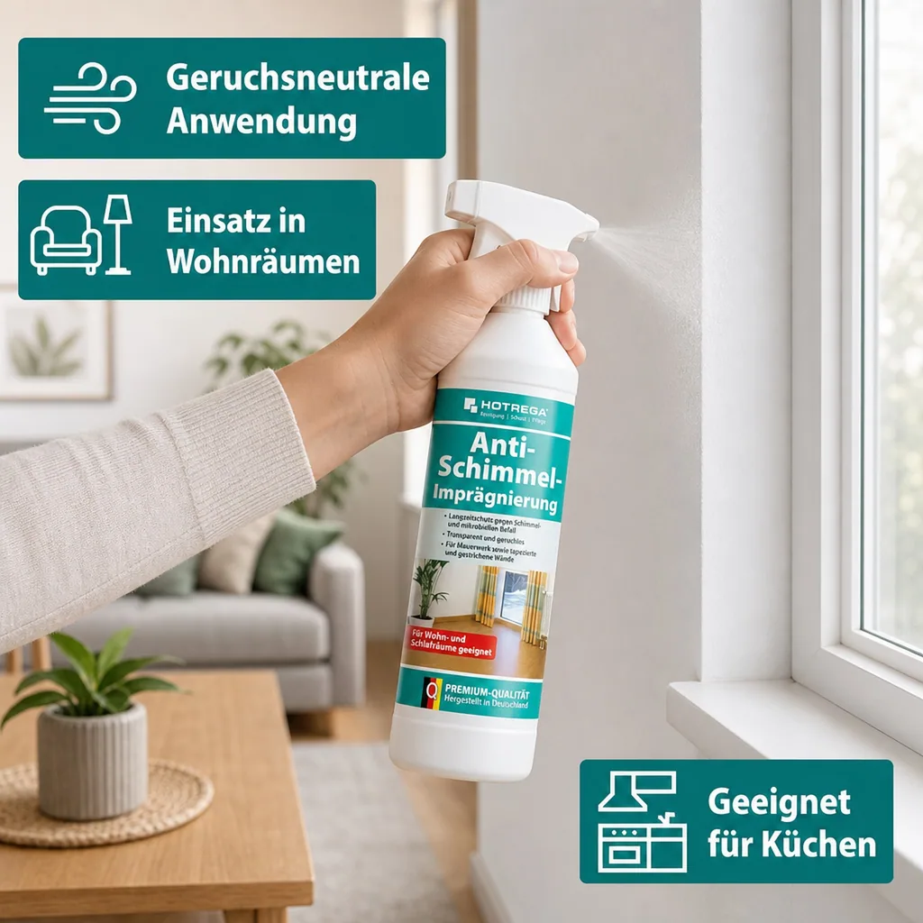 HOTREGA Anti Schimmel Imprägnierung 500 ml Sprühflasche