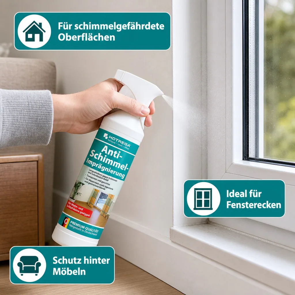 HOTREGA Anti Schimmel Imprägnierung 500 ml Sprühflasche