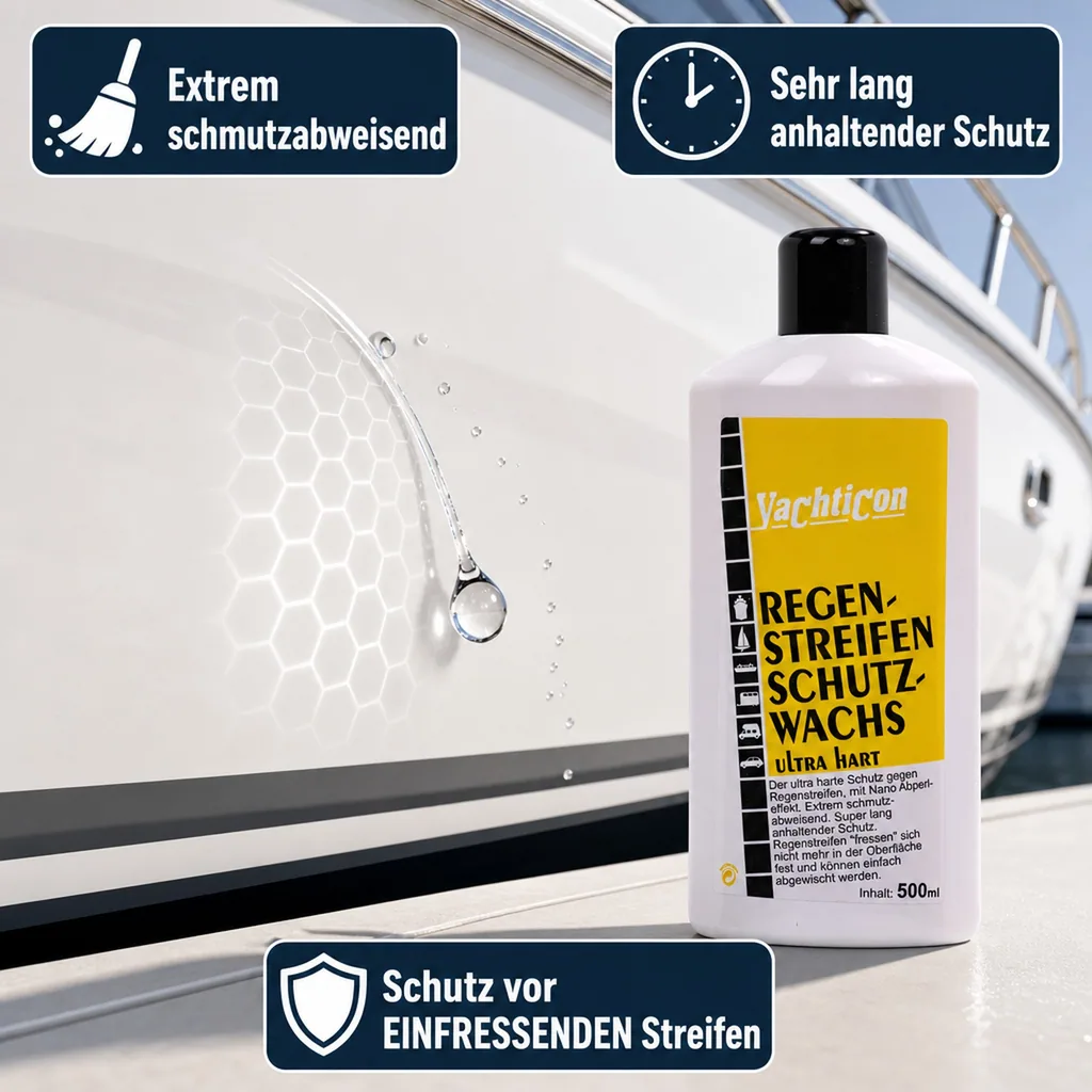 YACHTICON Regenstreifen Schutzwachs 500 ml ultra hart