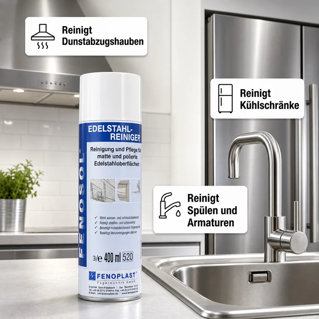 FENOPLAST Fenosol Edelstahlreiniger 400 ml Spraydose