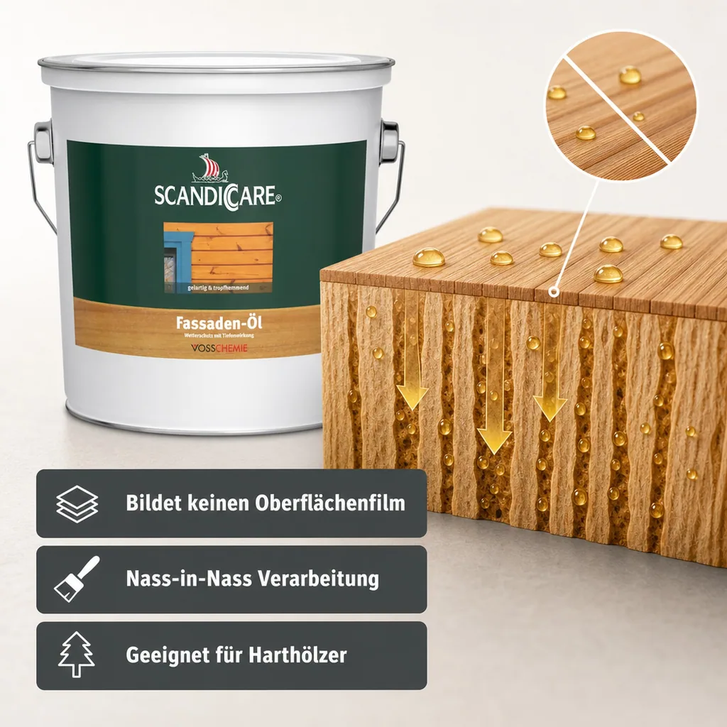 SC SCANDICCARE Fassaden Öl 3 Liter farblos