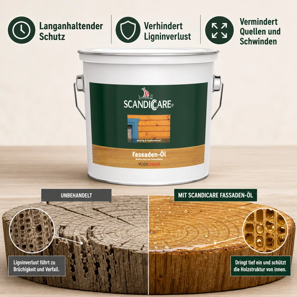 SC SCANDICCARE Fassaden Öl 3 Liter farblos