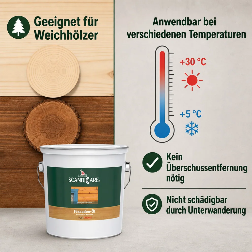 SC SCANDICCARE Fassaden Öl 3 Liter farblos