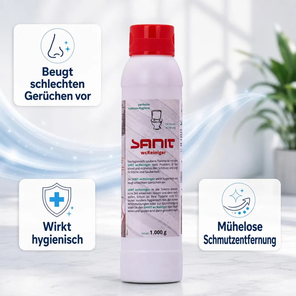 SANIT WC Reiniger Pulver 1 kg