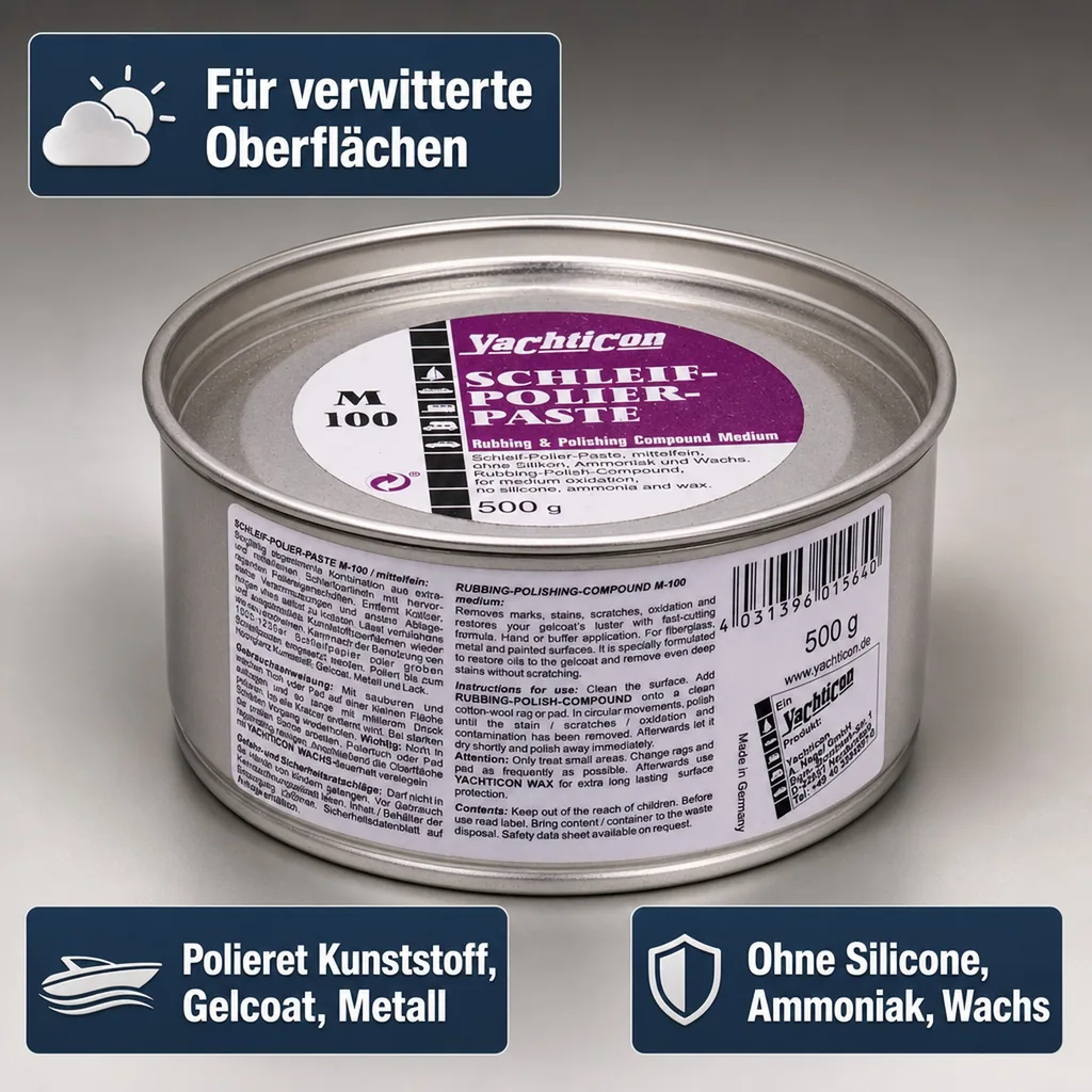 YACHTICON Schleif- und Polierpaste 500 g - medium M100
