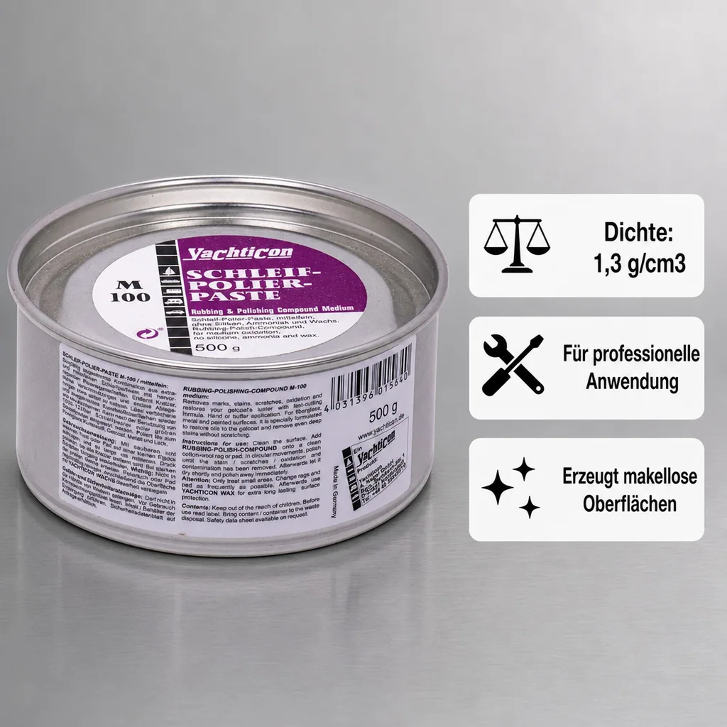 YACHTICON Schleif- und Polierpaste 500 g - medium M100