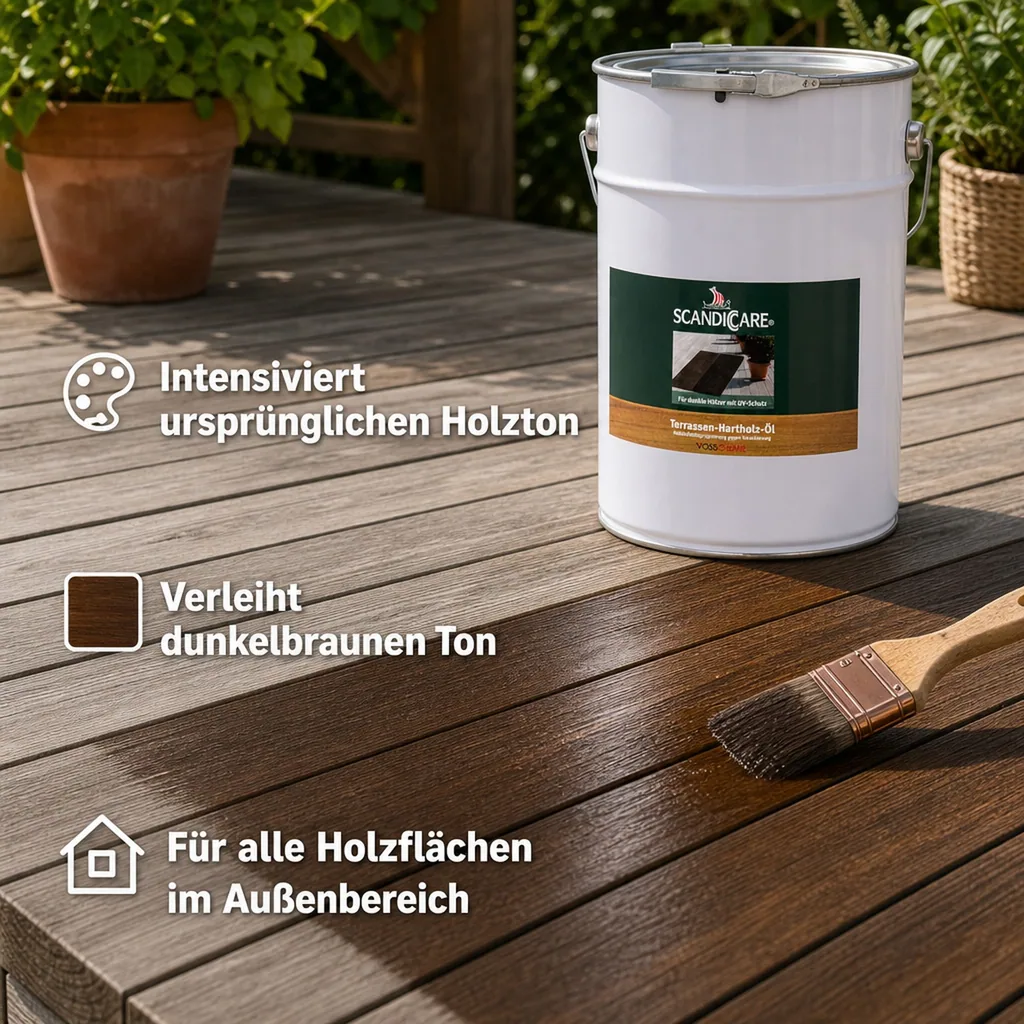 SC SCANDICCARE Terrassen Hartholz Öl 10 Liter