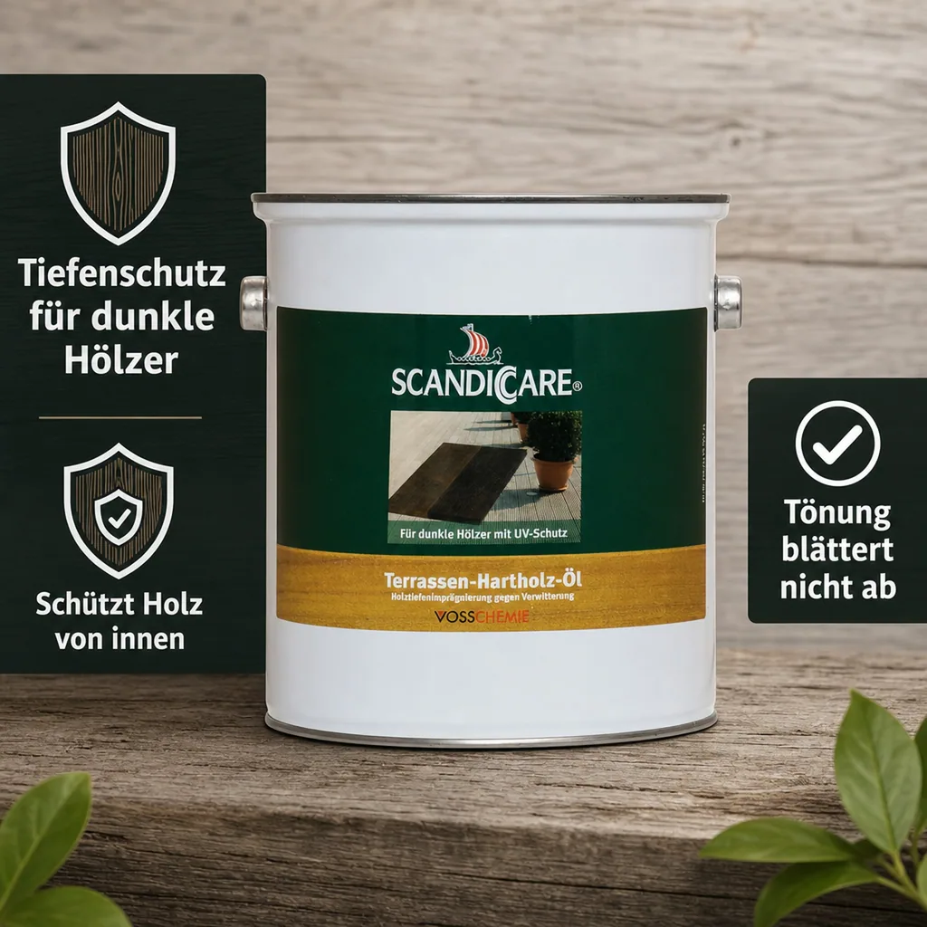 SC SCANDICCARE Terrassen Hartholz Öl 3 Liter