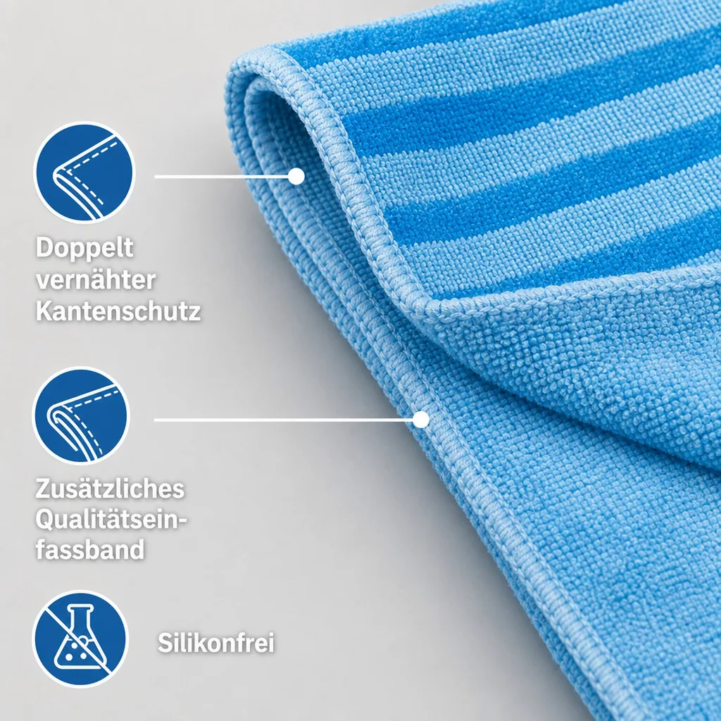 MEGA Clean Borstentuch 40 x 40cm blau 10 Stück Packung