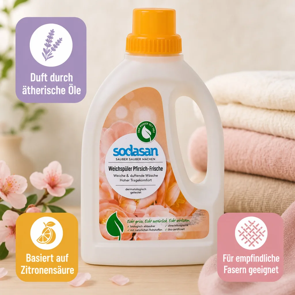 SODASAN Weichspüler Pfirsich Frische 750ml