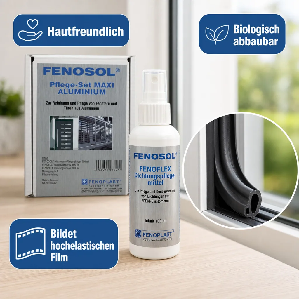 FENOPLAST Fenosol Pflege-Set Aluminium MAXI