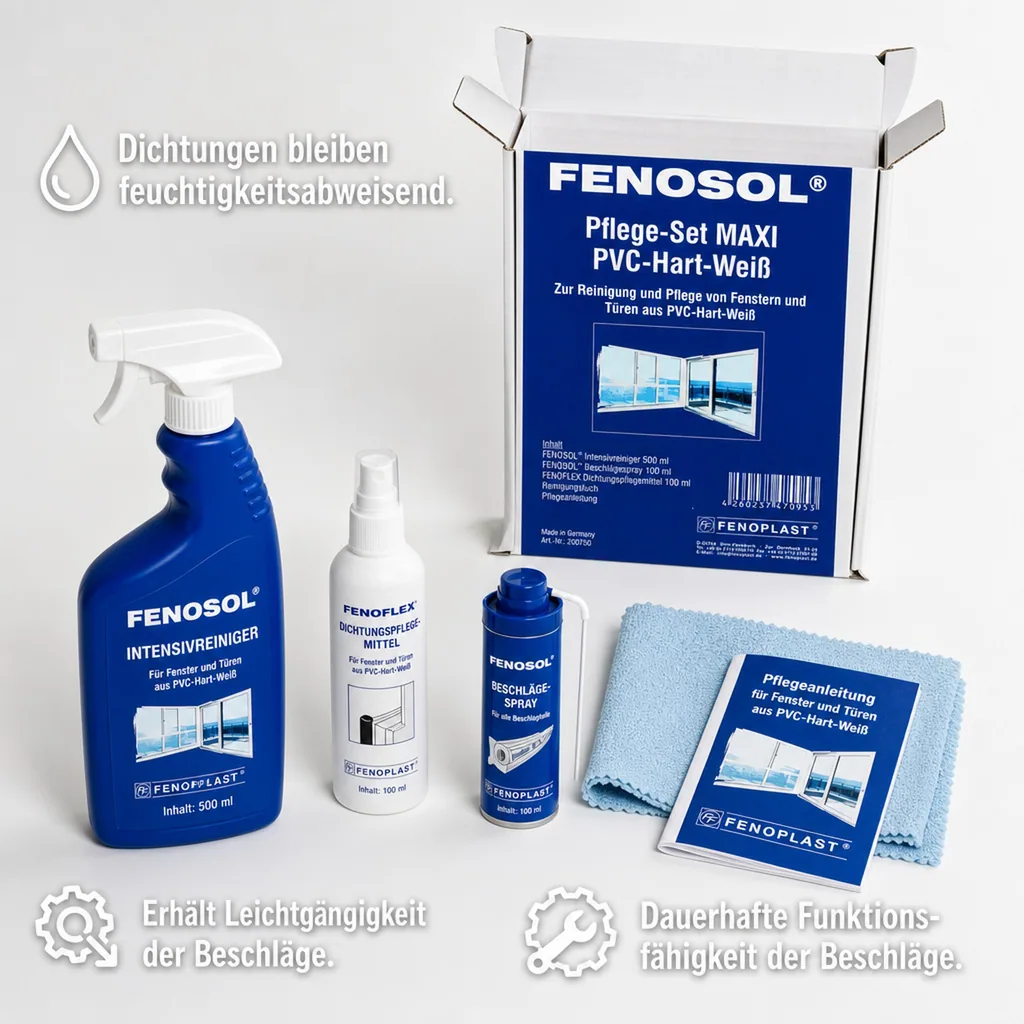 FENOPLAST Fenosol Pflege-Set PVC-Hart-weiß MAXI