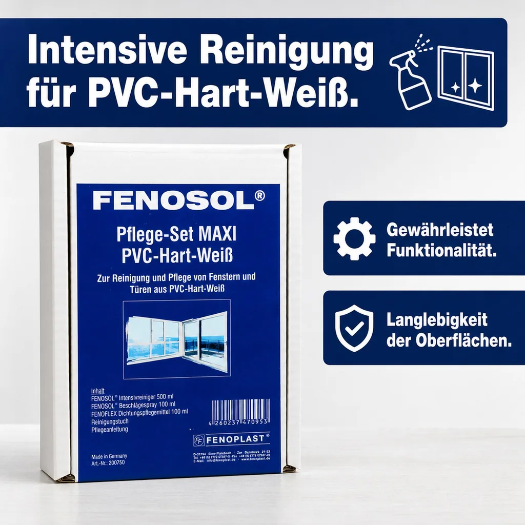 FENOPLAST Fenosol Pflege-Set PVC-Hart-weiß MAXI