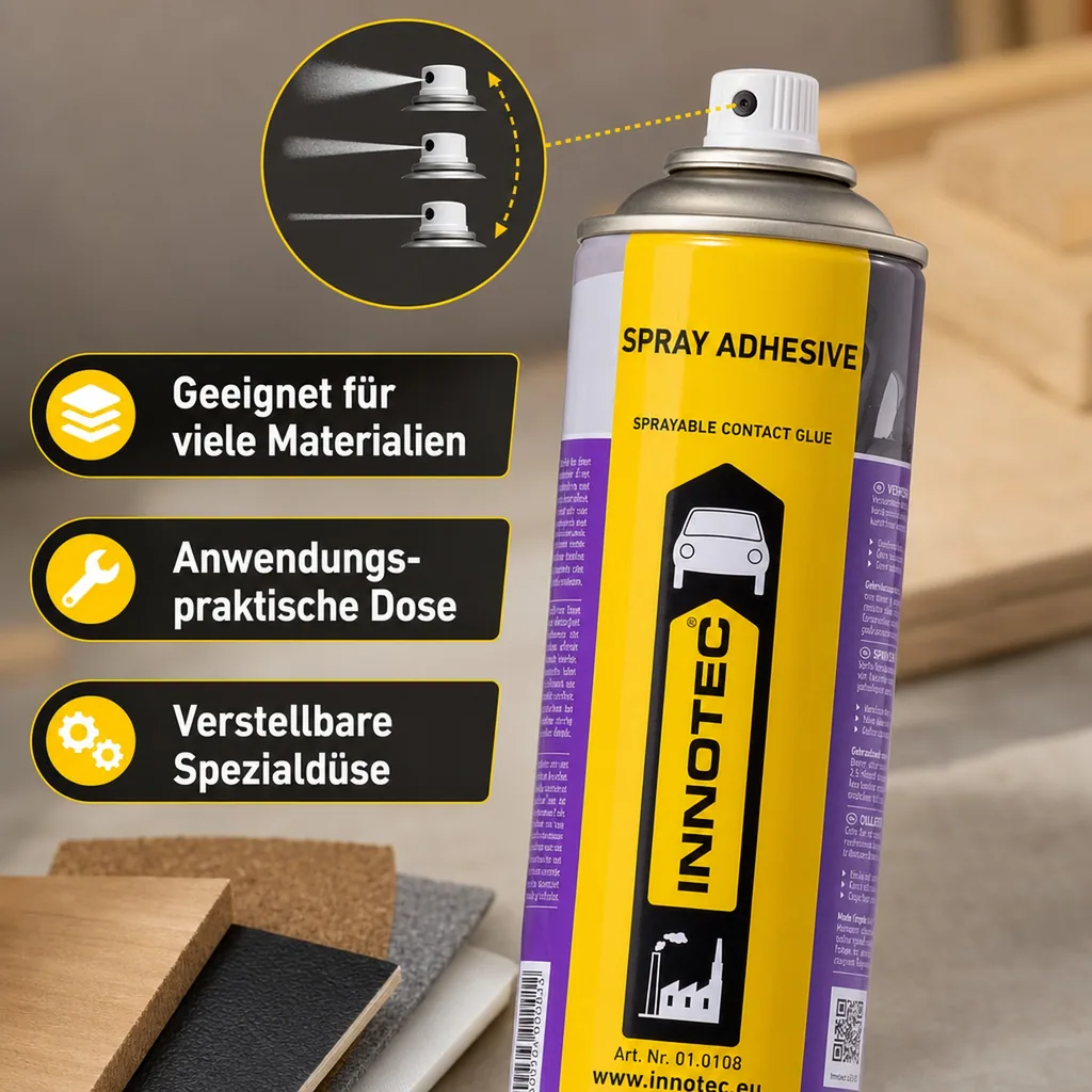 INNOTEC Adhesive Spray 500 ml Transparenter Sprühkleber