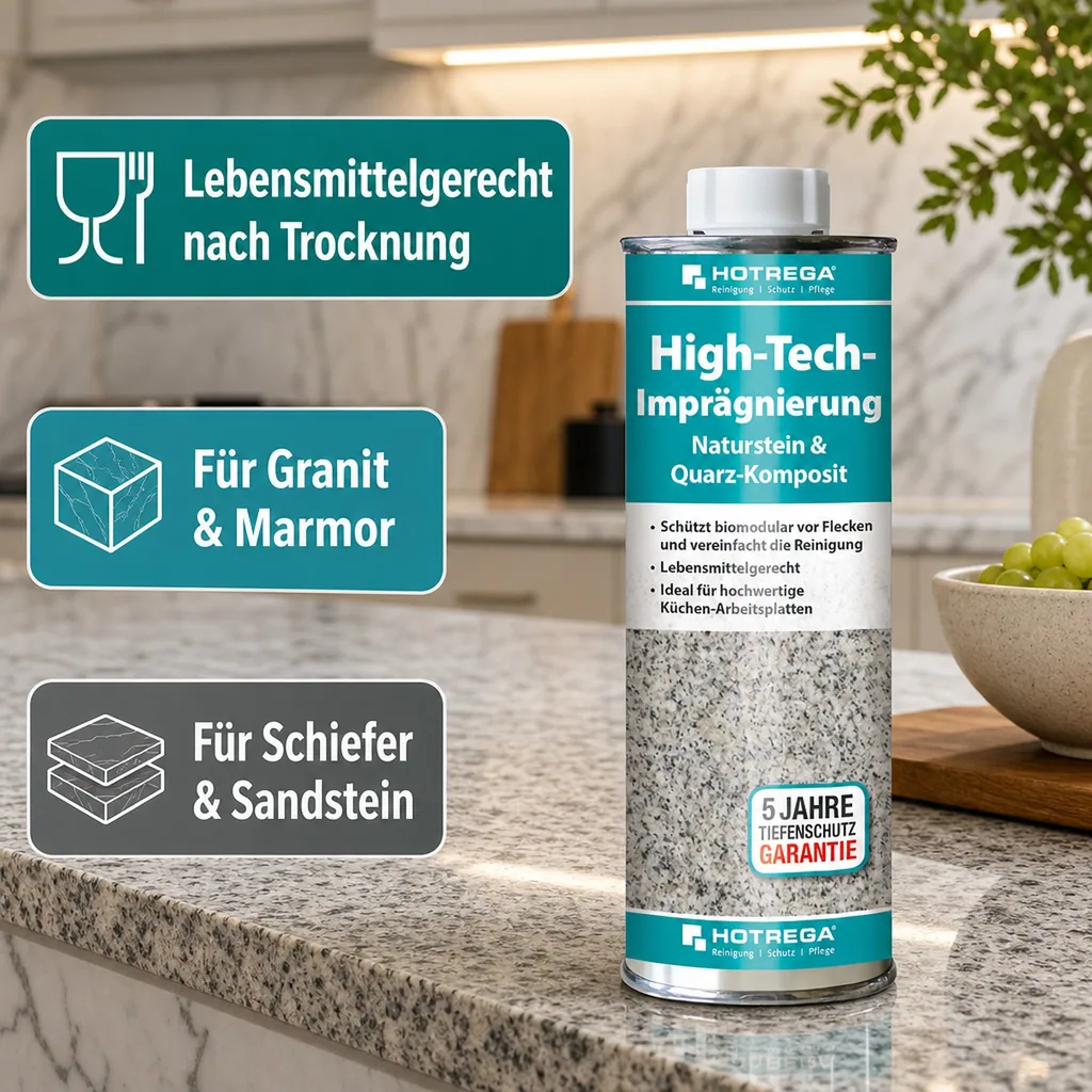 HOTREGA High-Tech Imprägnierung Naturstein & Quarz Komposit 250 ml Dose