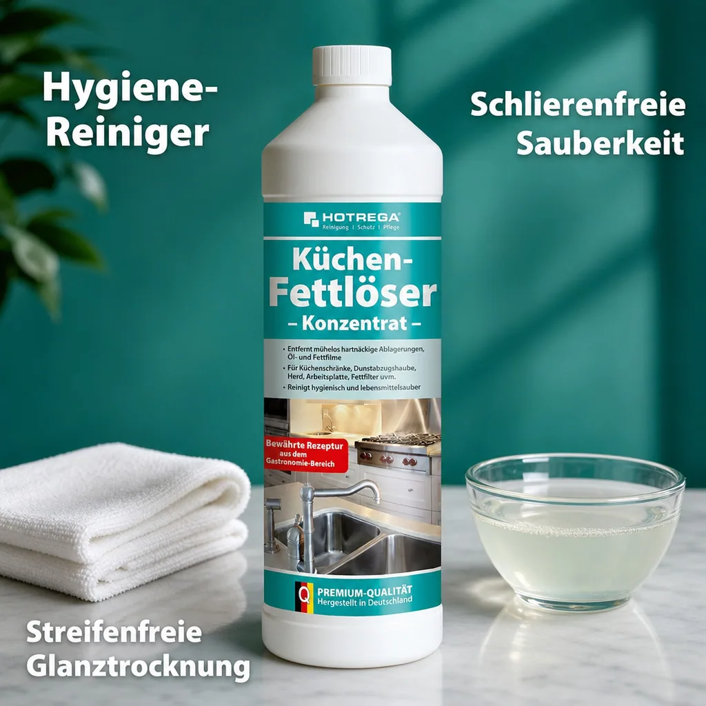 HOTREGA Küchen Fettlöser 1 Liter Flasche Konzentrat