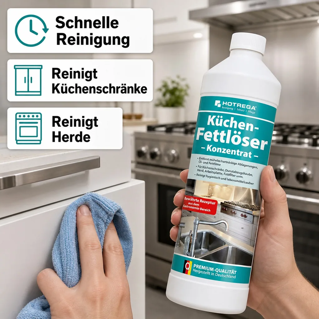 HOTREGA Küchen Fettlöser 1 Liter Flasche Konzentrat