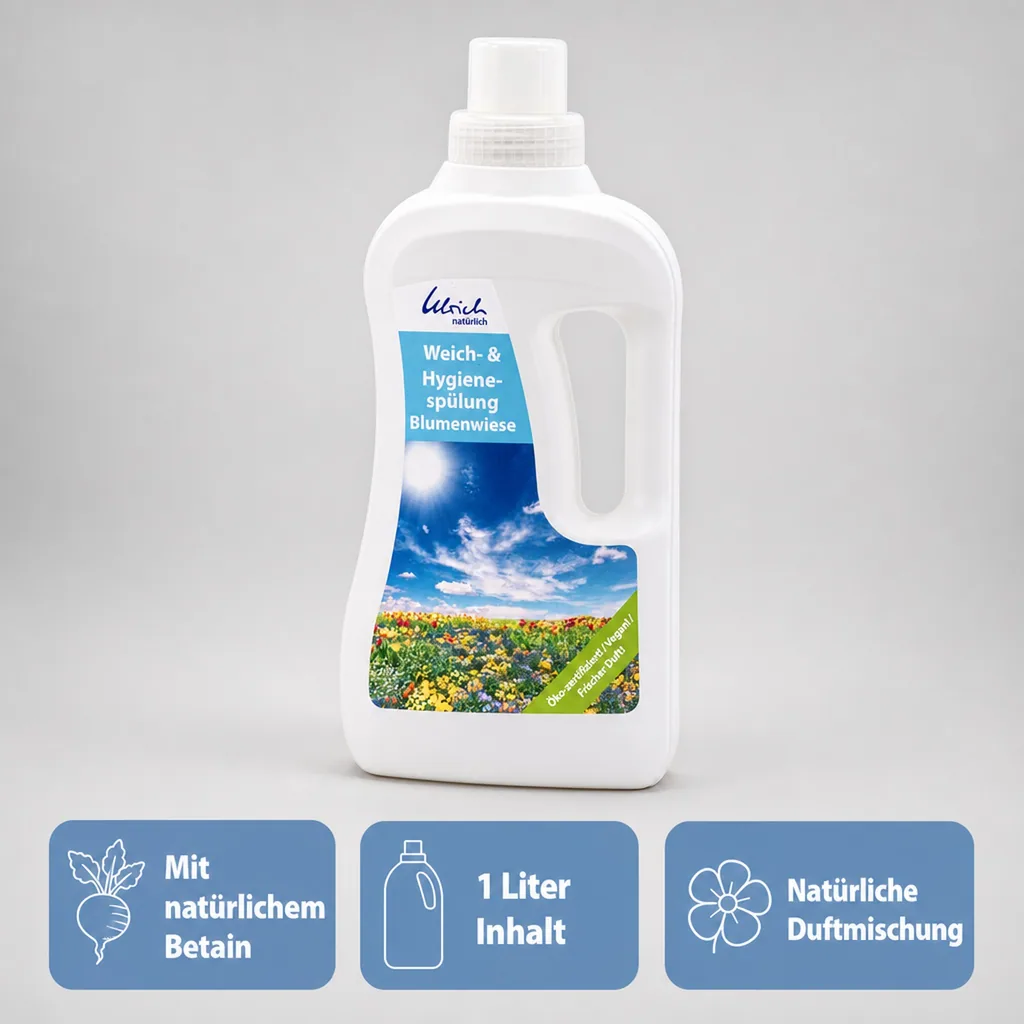 ULRICH natürlich Weich und Hygienespülung 1 Liter Blumenwiese