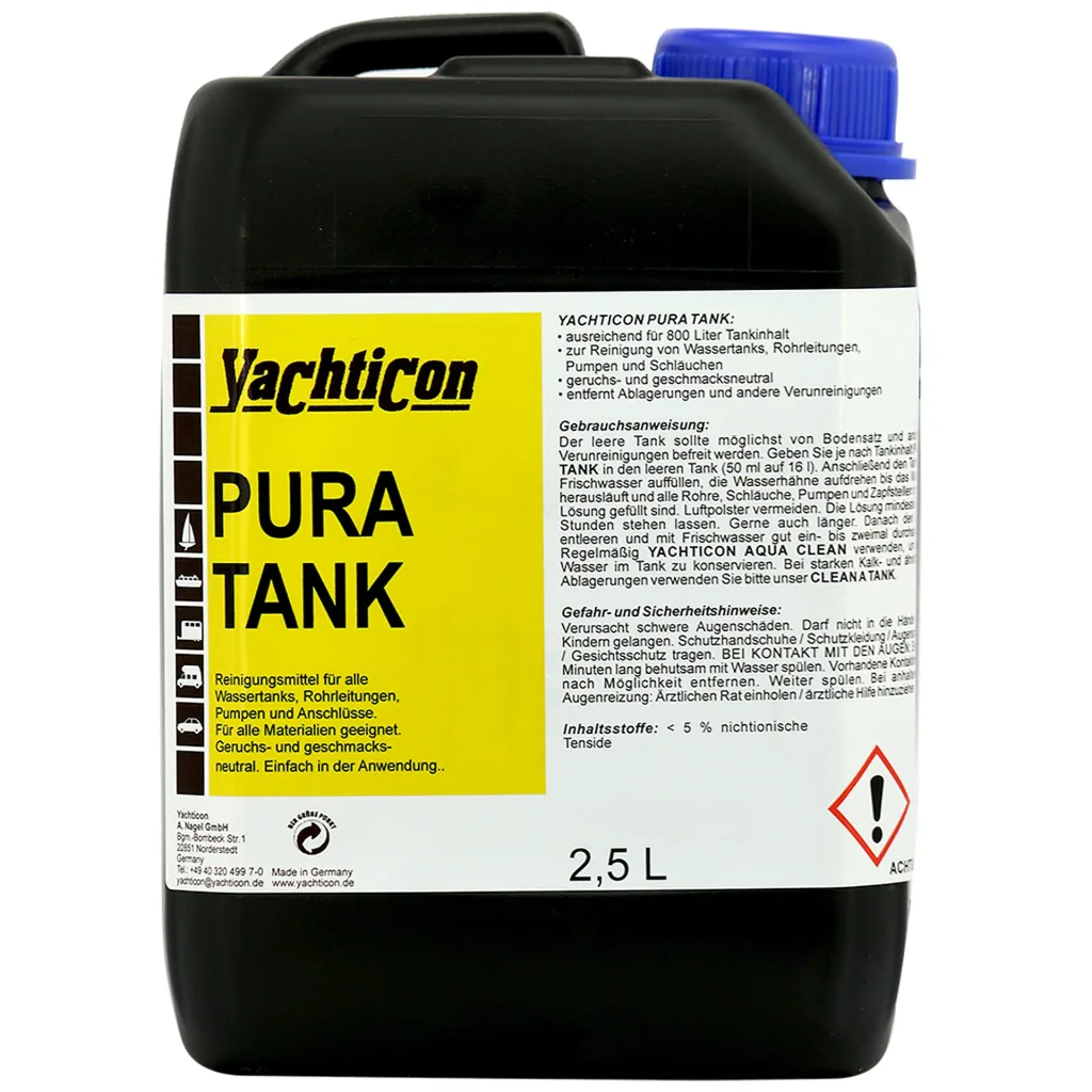 YACHTICON Pura Tank ohne Chlor Trinkwasserreiniger in verschiedenen Größengebinden