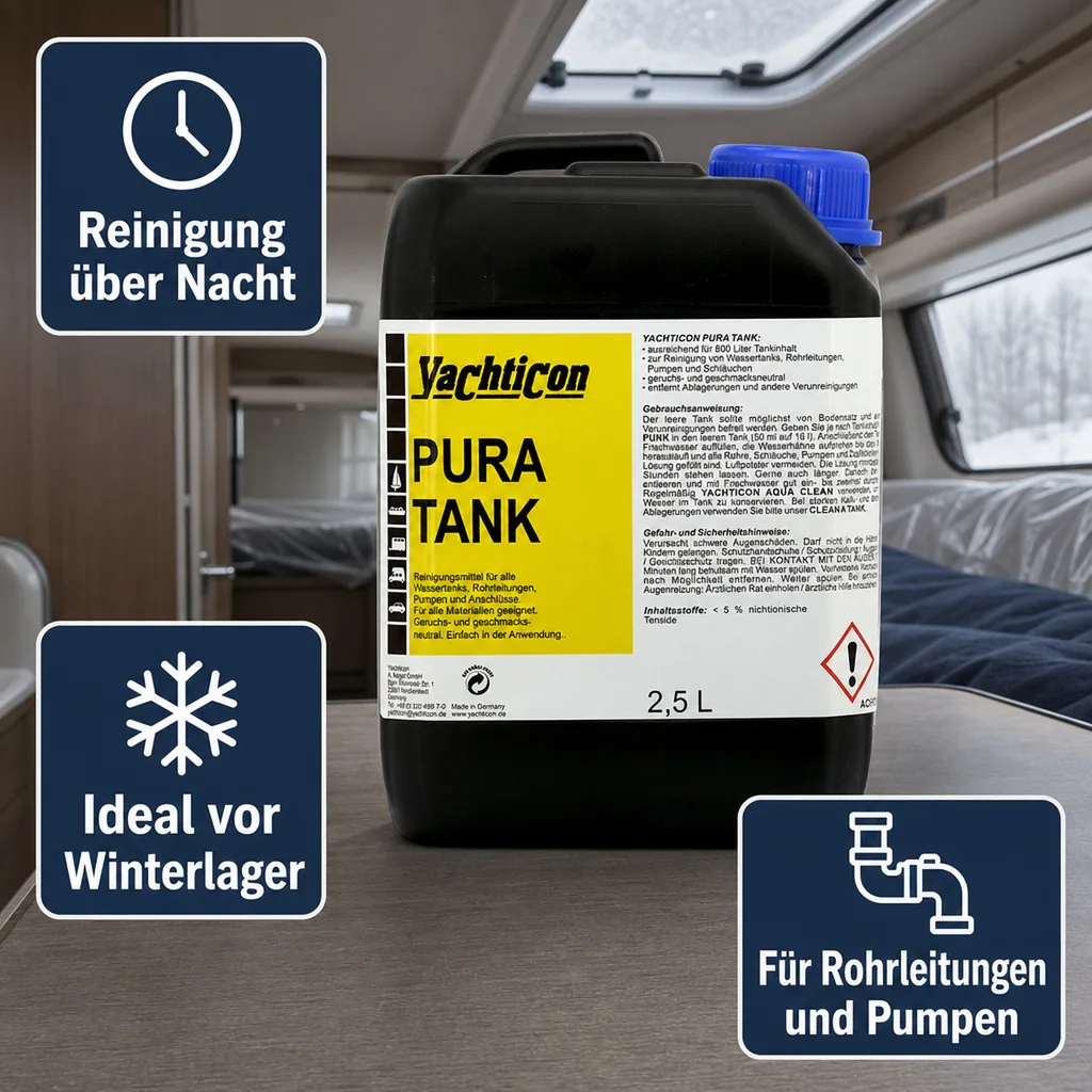 YACHTICON Pura Tank ohne Chlor 2,5 Liter Trinkwasserreiniger