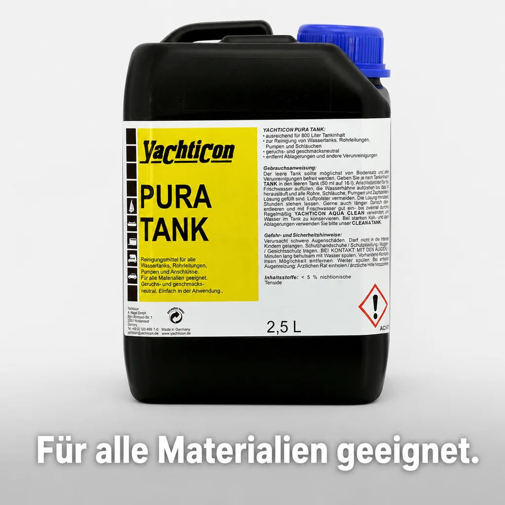 YACHTICON Pura Tank ohne Chlor 2,5 Liter Trinkwasserreiniger