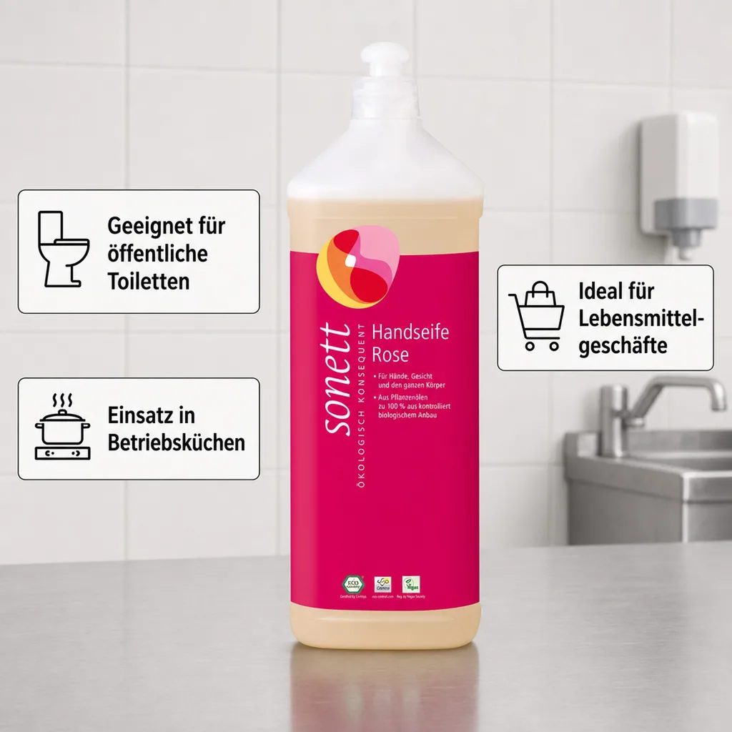 SONETT Handseife Rose 1 Liter Nachfüllflasche