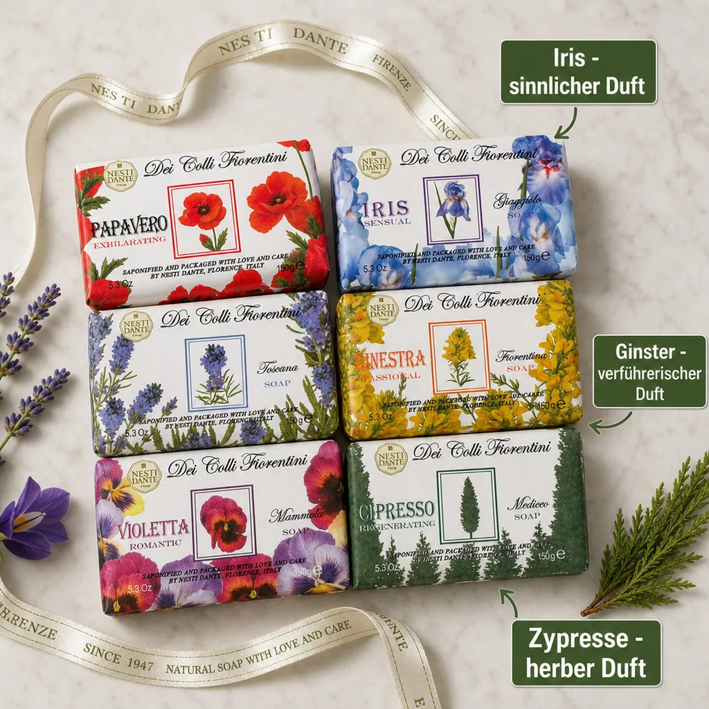 NESTI DANTE Dei Colli Fiorentini Soap SET 6 x 150 g