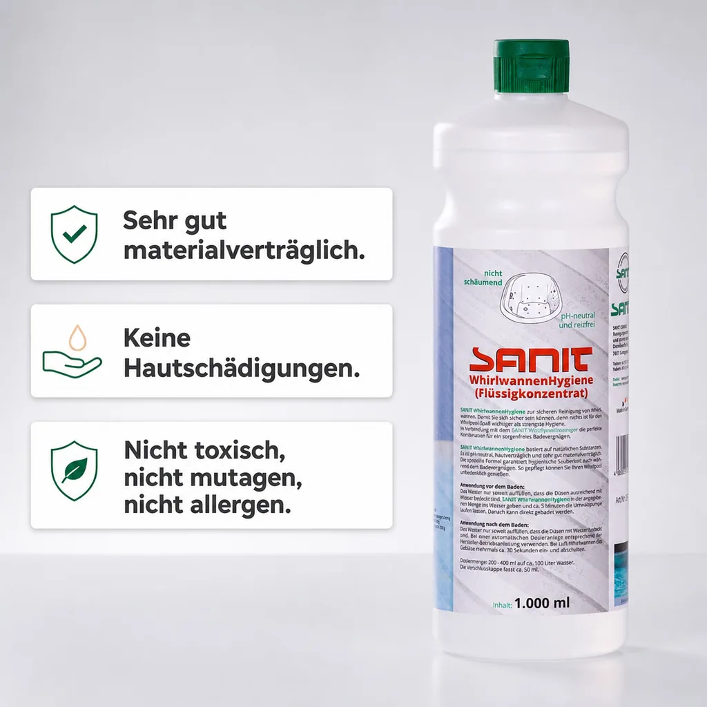 SANIT WhirlwannenHygiene 1000 ml Flüssigkeitskonzentrat