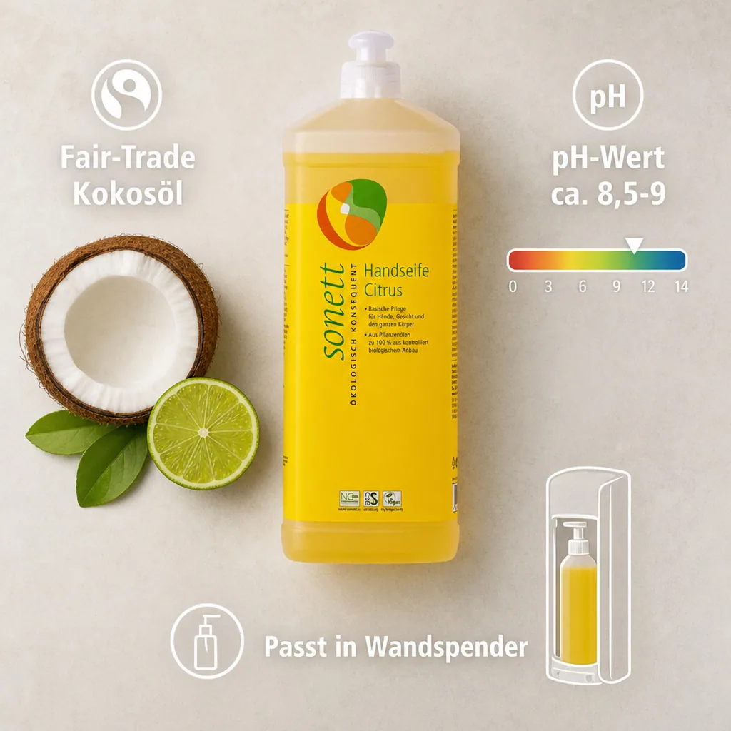 SONETT Handseife Citrus 1 Liter Nachfüllflasche