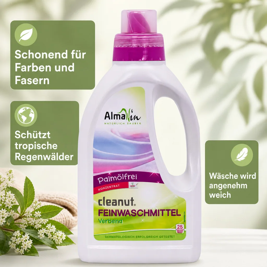ALMAWIN Cleanut 750 ml Waschmittel für Feines und Buntes