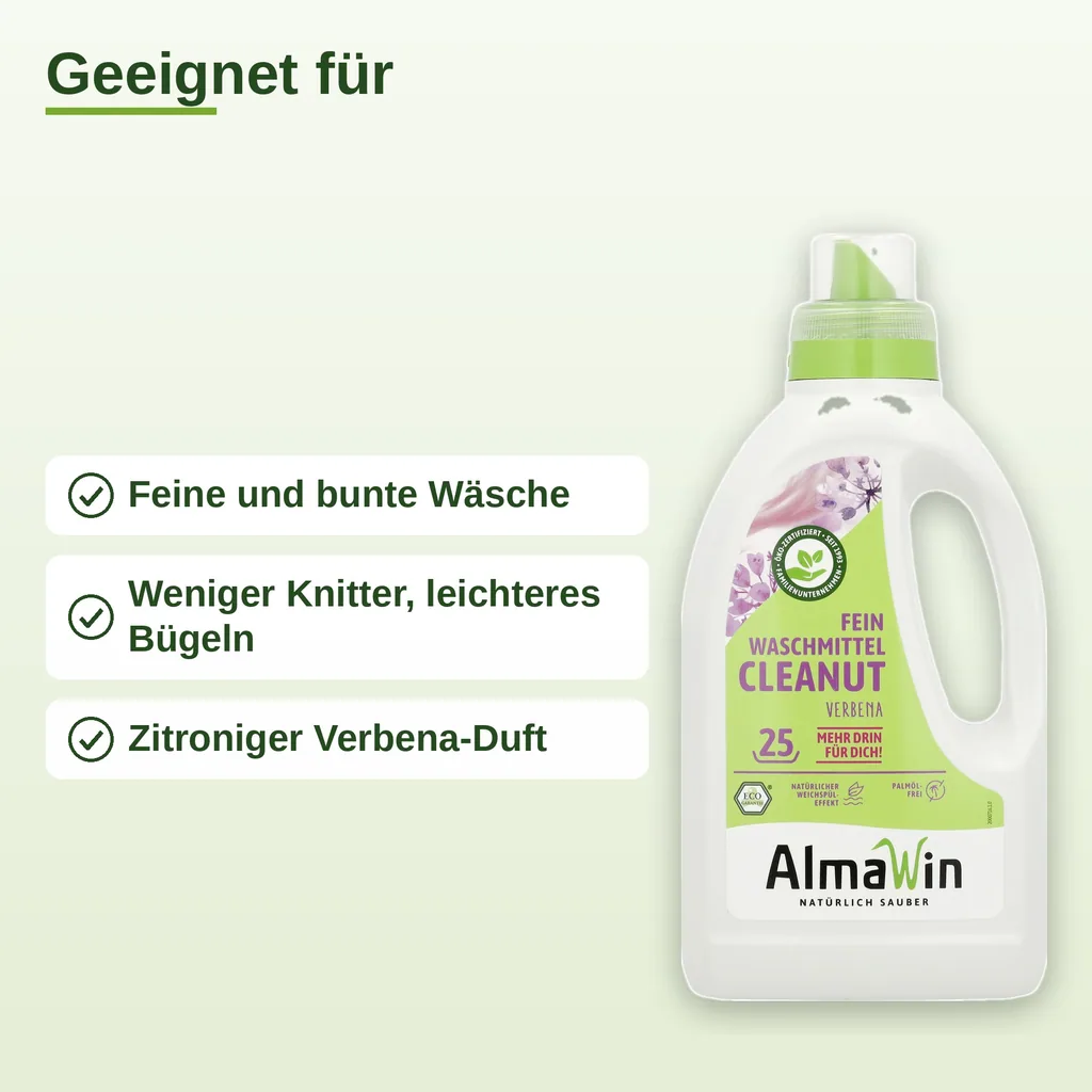 ALMAWIN Cleanut 750 ml Waschmittel für Feines und Buntes