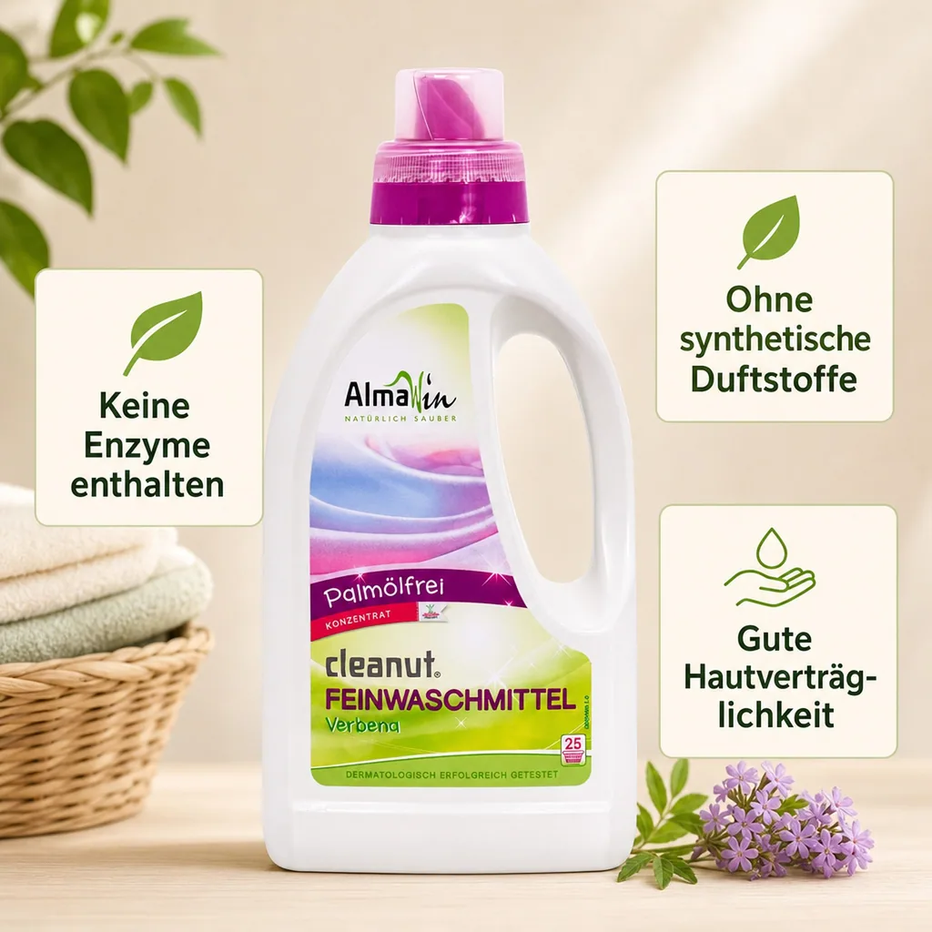 ALMAWIN Cleanut 750 ml Waschmittel für Feines und Buntes