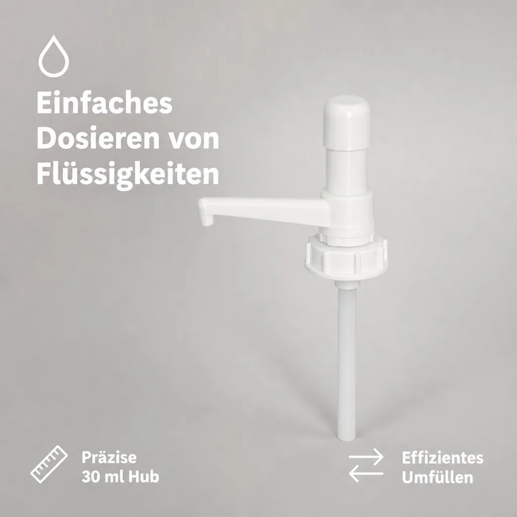 SONETT Abfüllpumpe für 20 Liter Hub 30 ml Dosierpumpe