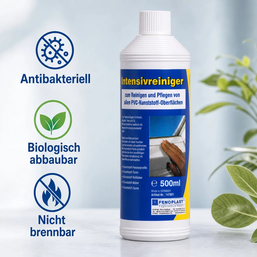 FENOPLAST Fenosol Intensivreiniger 500ml und Konservierer für PVC weiß