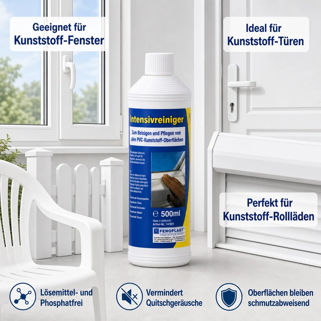 FENOPLAST Fenosol Intensivreiniger 500ml und Konservierer für PVC weiß