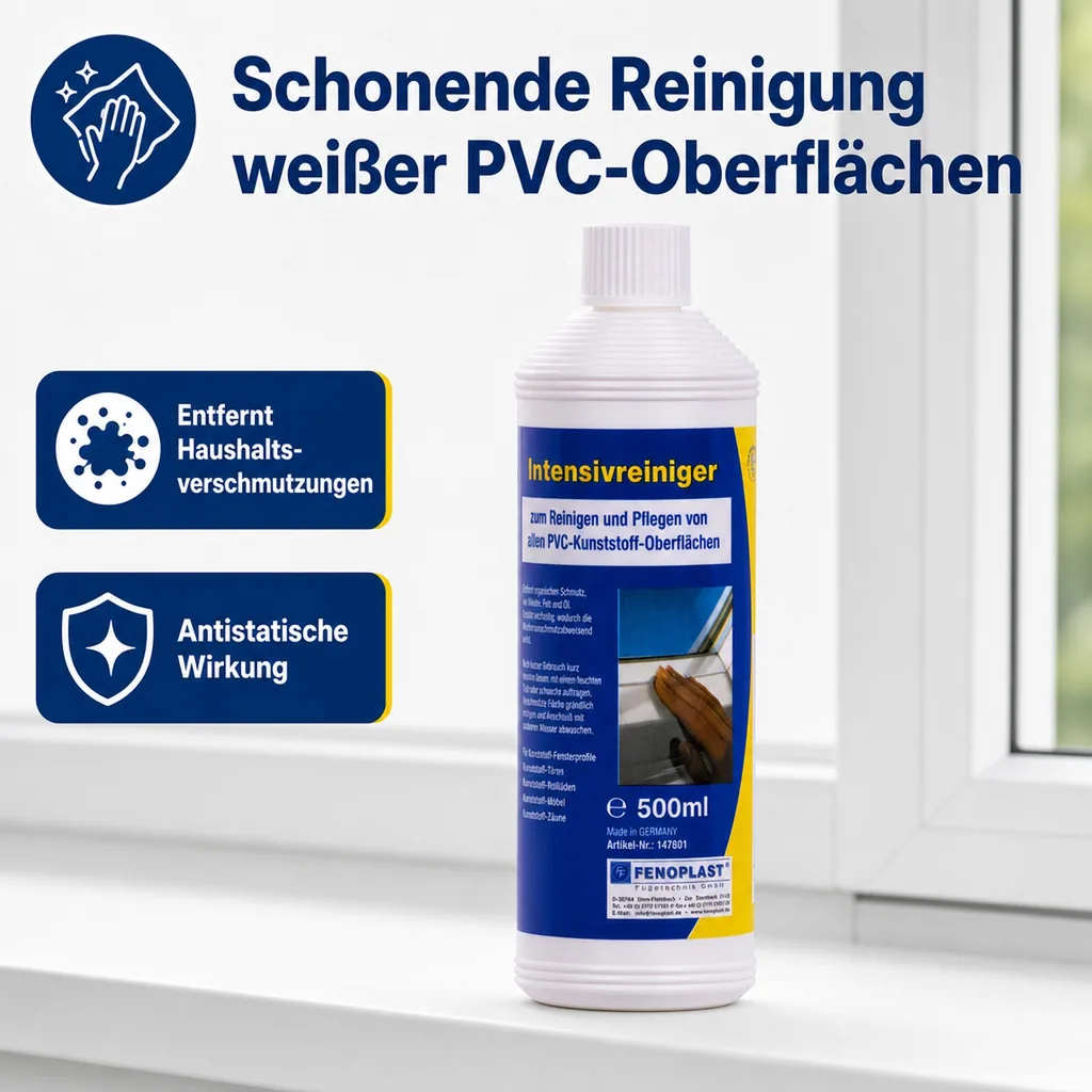 FENOPLAST Fenosol Intensivreiniger 500ml und Konservierer für PVC weiß